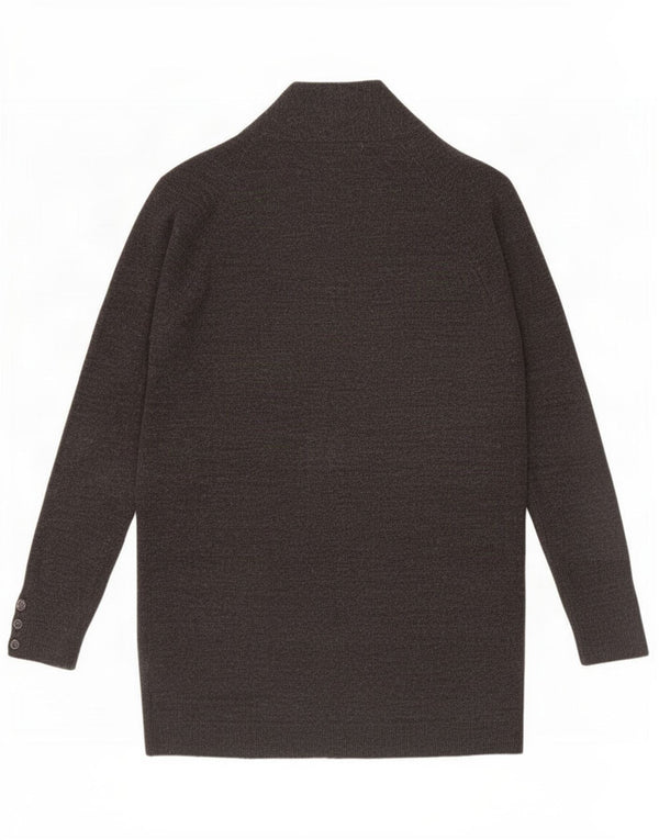 Marks & Spencer Damski sweter rozpinany o długim kroju, UK 10, mały, szary