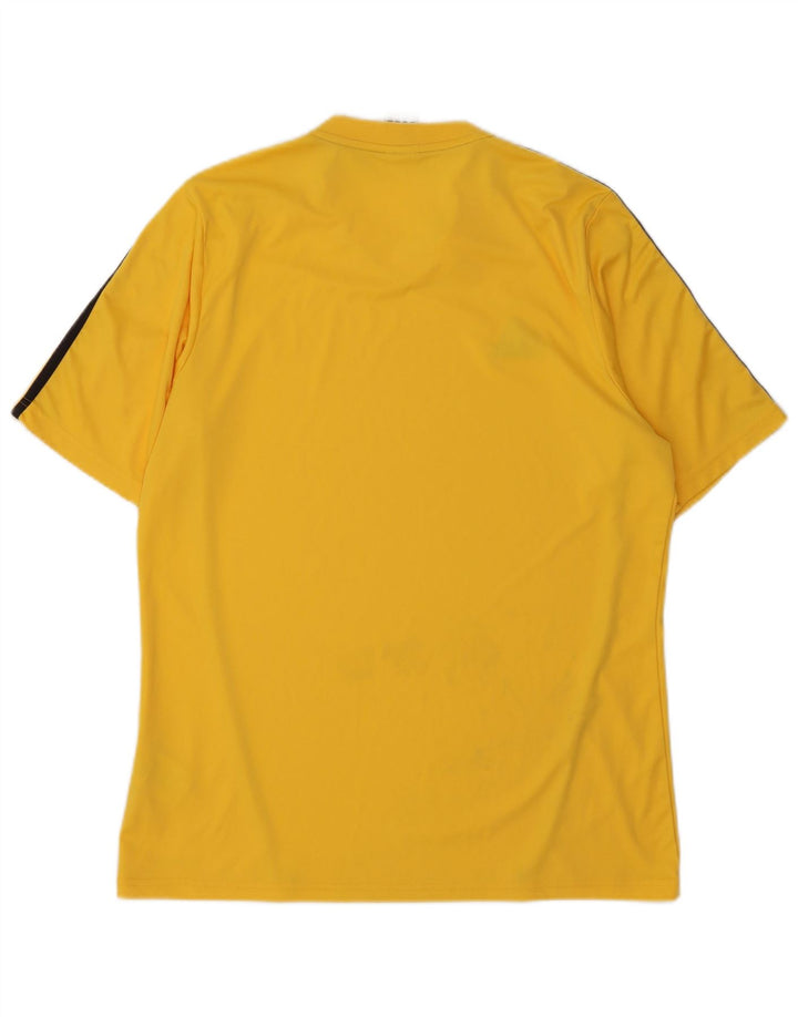 Adidas Męska koszulka Climalite Top, duża, żółta, poliestrowa