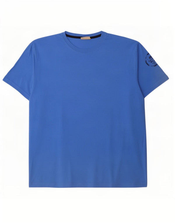 T-shirt męski Camel Active Top 3XL, niebieski, bawełniany
