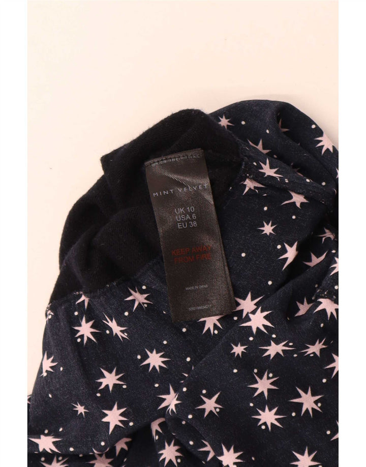 Sukienka podstawowa MINT VELVET damska w abstrakcyjny wzór UK 10, mała, granatowa
