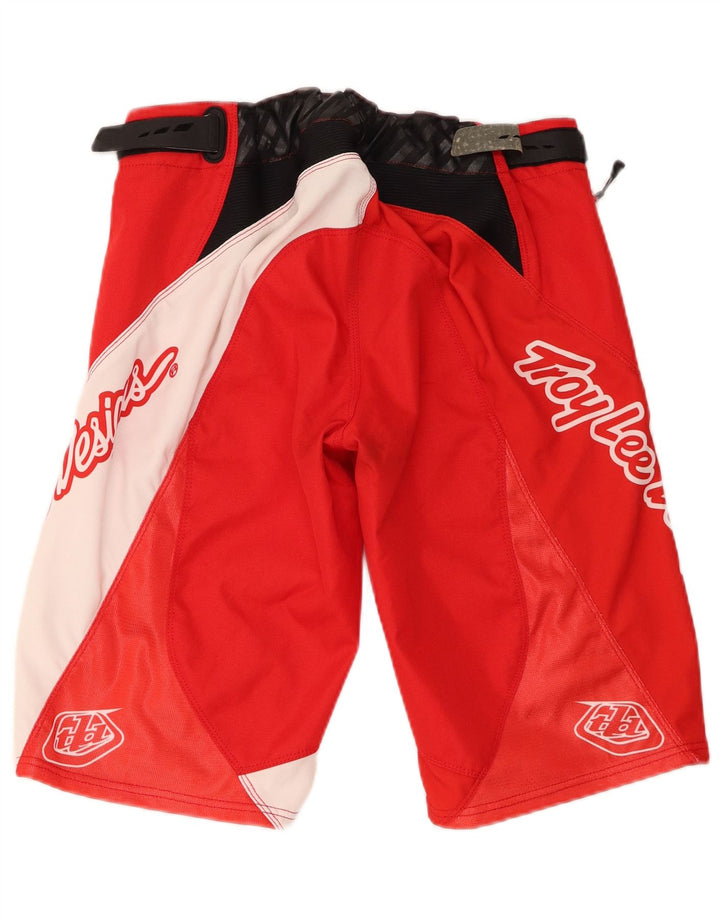 Troy Lee Designs Męskie spodenki z grafiką Motorstyle Medium W32 w kolorze czerwonym