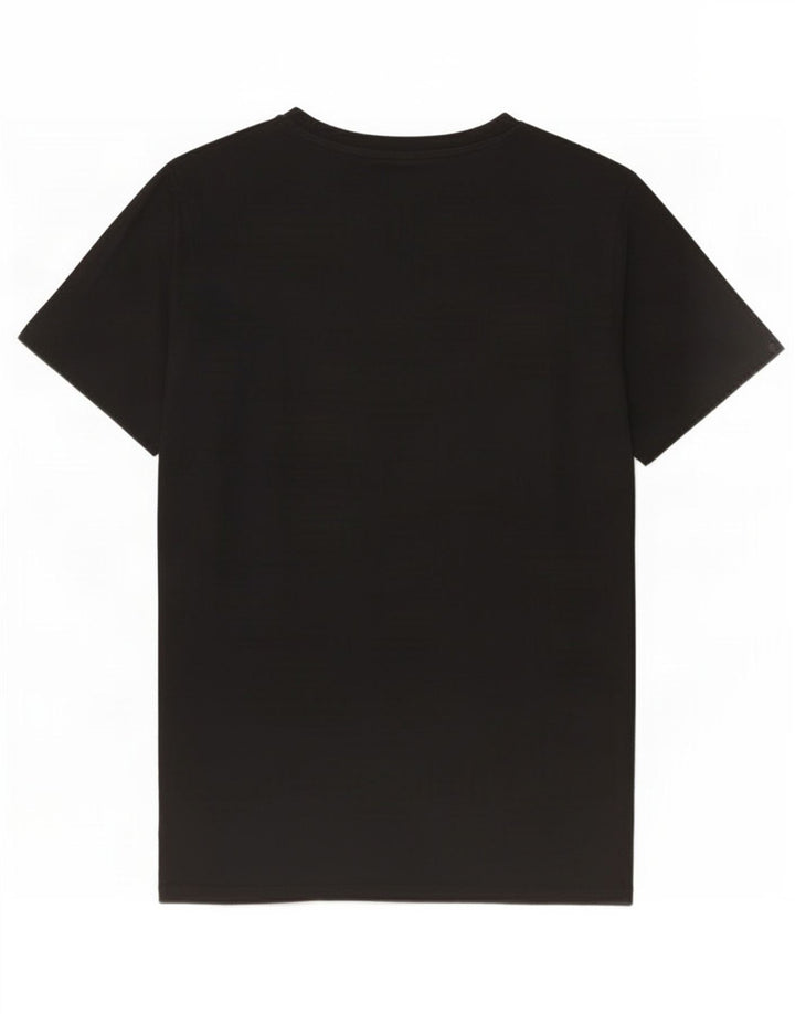 Męski T-shirt Lee z grafiką, mały, czarny, bawełniany