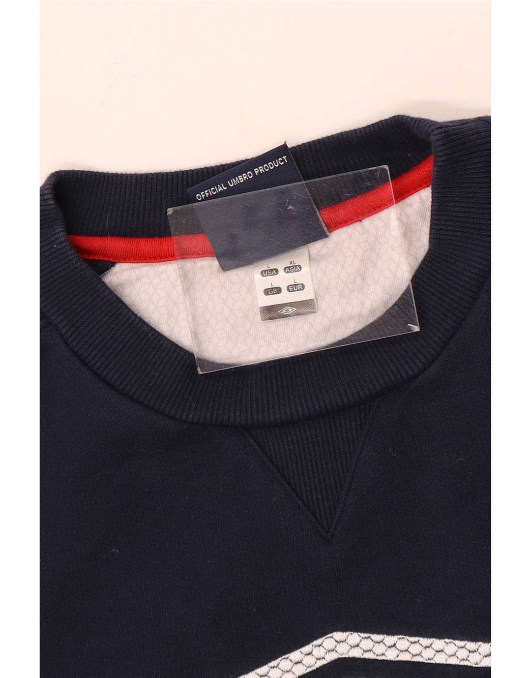 Męska bluza z grafiką Umbro, duża, granatowa, z blokami kolorów