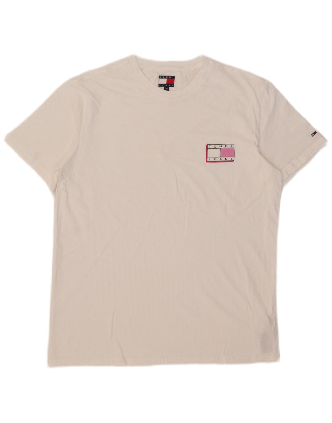 T-shirt męski Tommy Hilfiger Top, średnia, biała bawełna