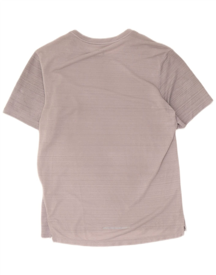 Męski T-shirt Nike Dri Fit, mały, szary, nakrapiany poliester