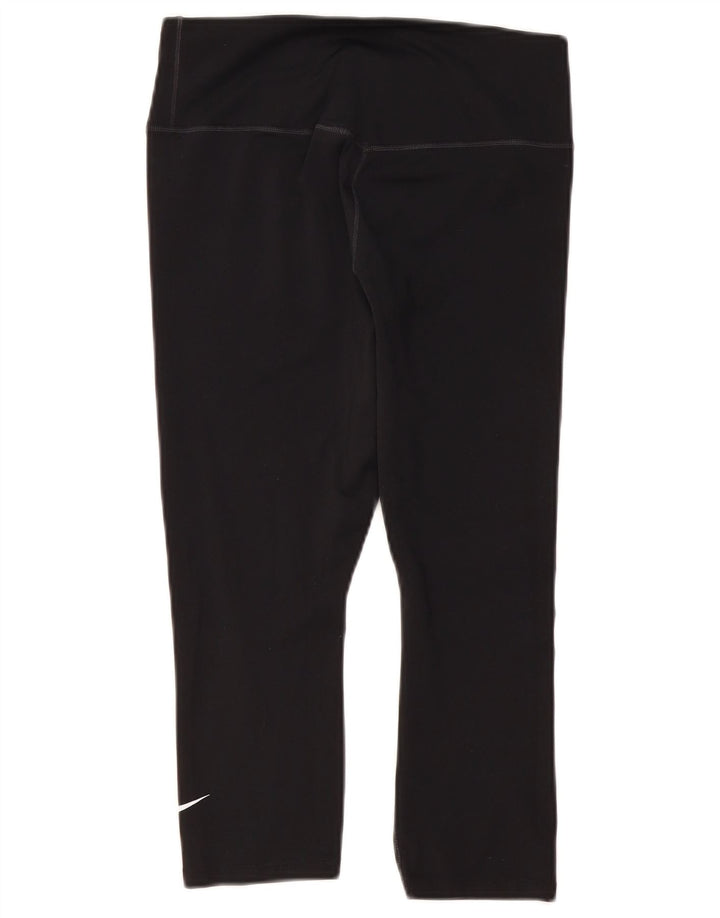 Damskie legginsy Nike Dri Fit Capri UK 12, średnie czarne