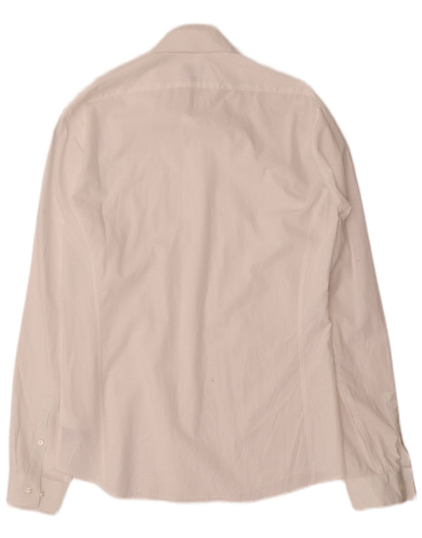 Męska koszula Calvin Klein Extra Slim Fit, rozmiar 39 15 1/2, średnia biała bawełna