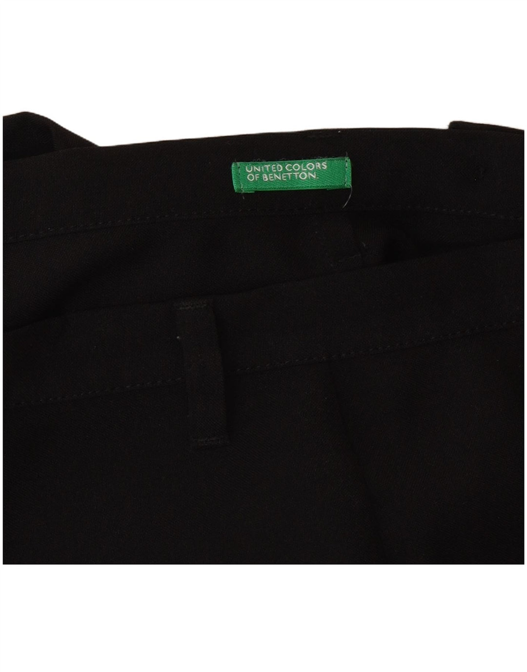 Damskie proste spodnie garniturowe Benetton W28 L32 czarne