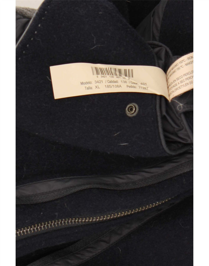 Męska marynarka zapinana na 4 guziki Massimo Dutti UK 42 XL Granatowa wełna