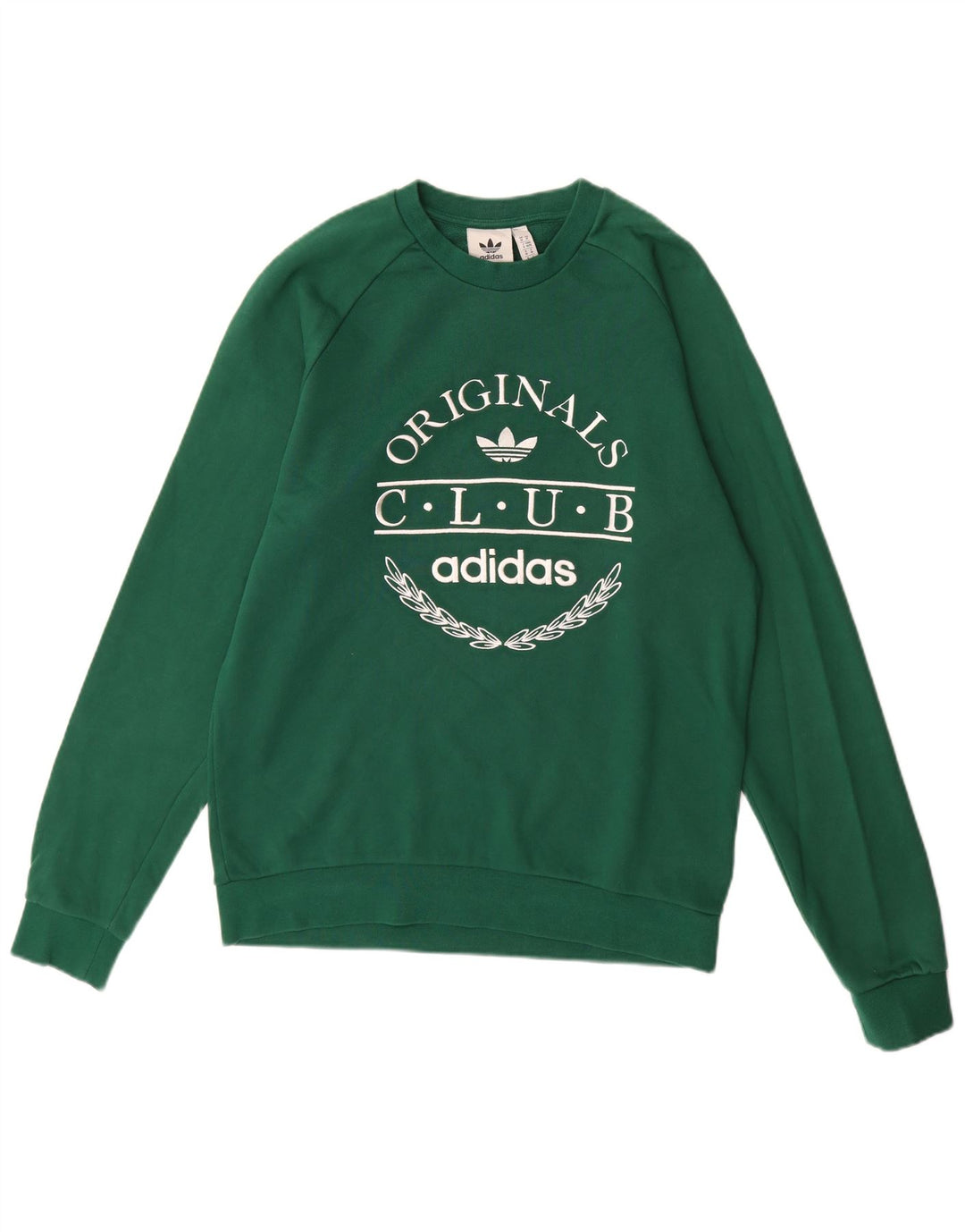 Męska bluza Adidas z grafiką, średnia, zielona bawełna