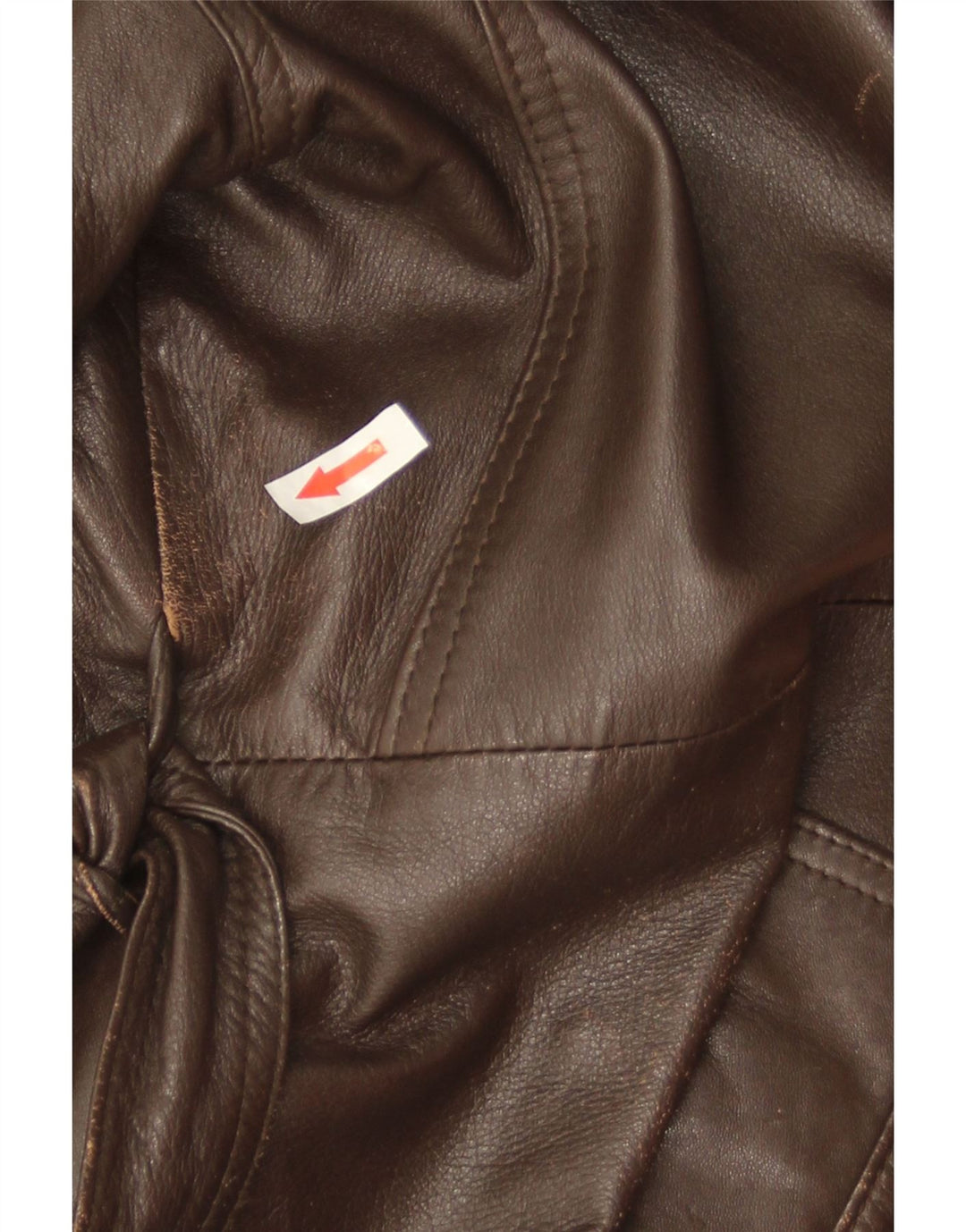 Vintage męska skórzana kurtka wojskowa IT 52 XL brązowa skóra