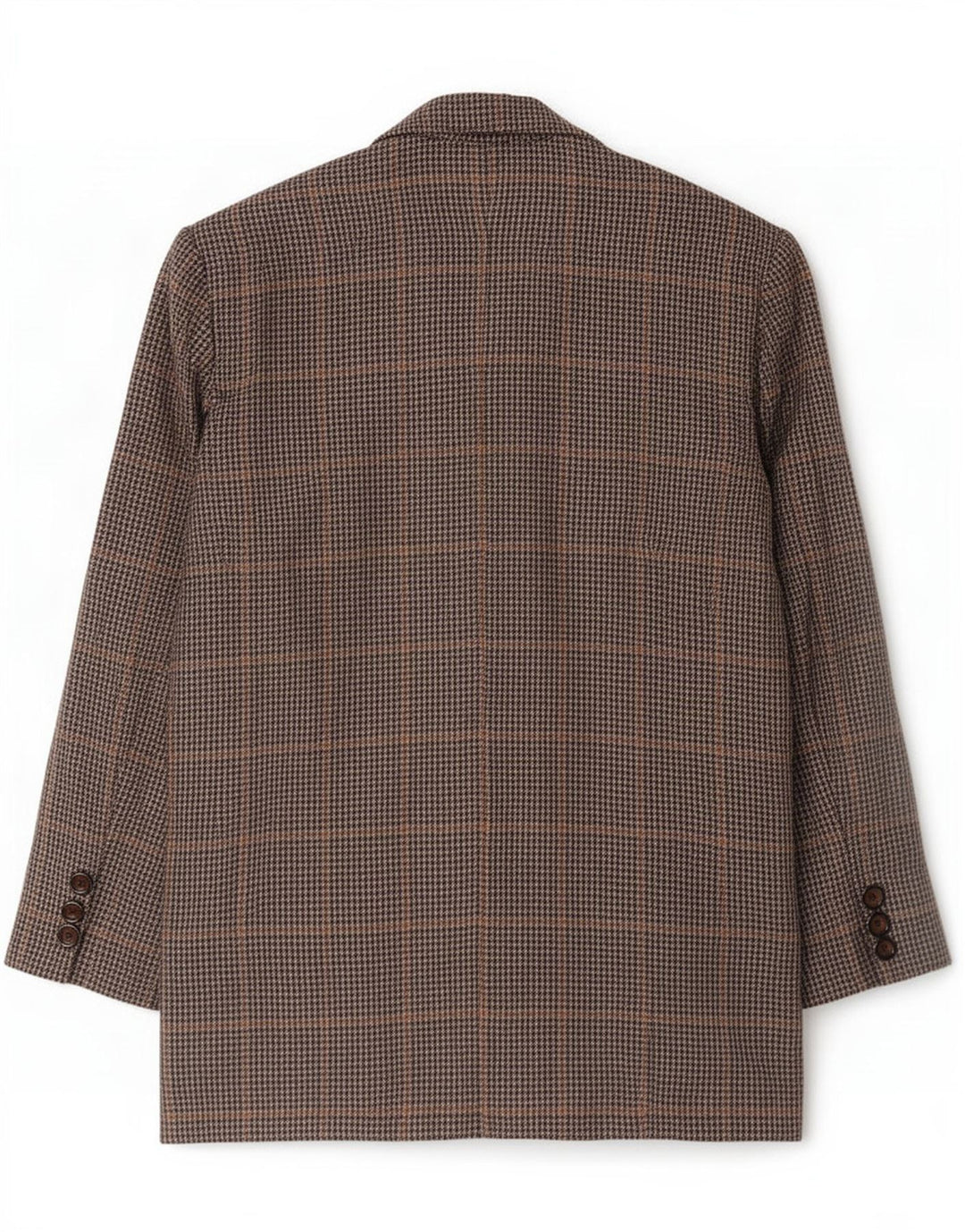 Vintage damska marynarka zapinana na 4 guziki UK 14 Medium Grey Houndstooth