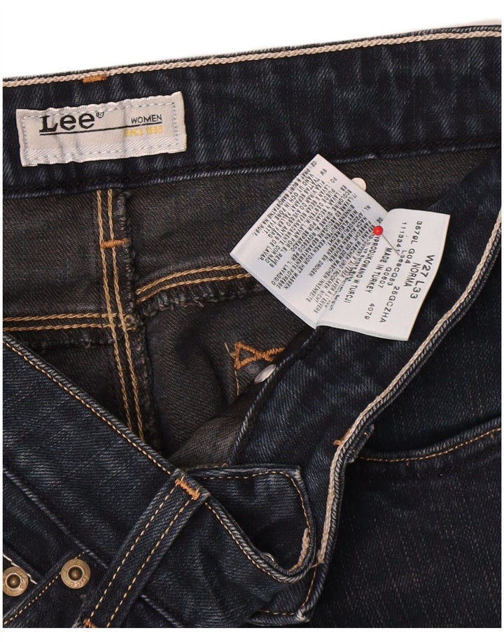 Damskie jeansy Lee Norma Slim W27 L33 Granatowe, bawełniane