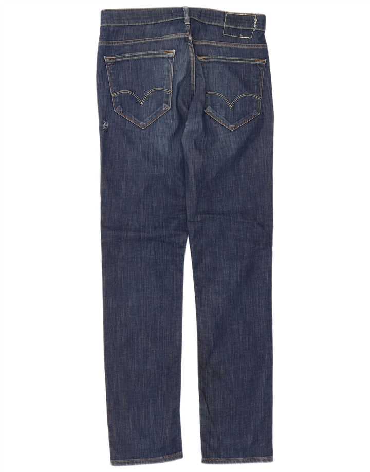 Męskie jeansy Levi's 519 Slim W34 L34 Niebieska bawełna