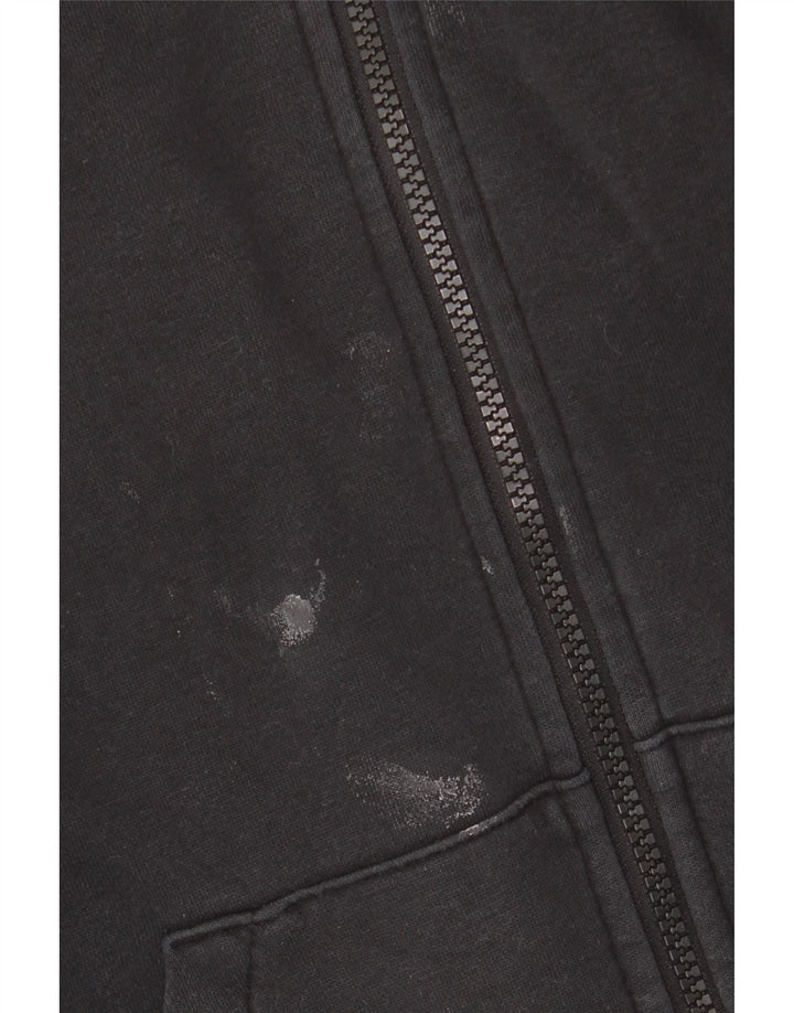 Damski sweter oversize z kapturem i zamkiem NIKE UK 6 XS, czarny, bawełniany