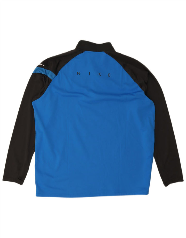 Męski dres Nike Dri Fit z grafiką, 2XL, niebieski, blok kolorów