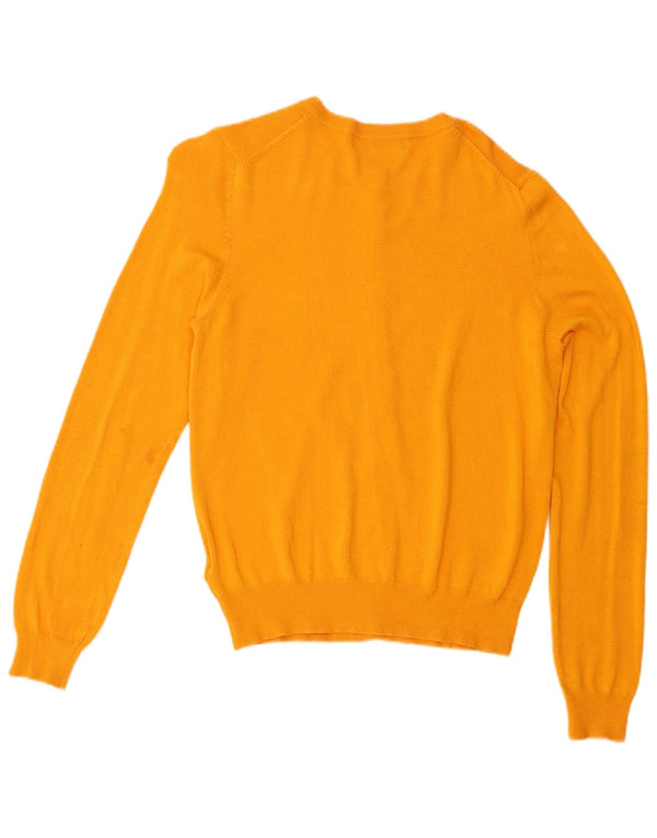 Marks & Spencer Womens Regular Fit Cardigan Sweater UK 12 Medium Yellow