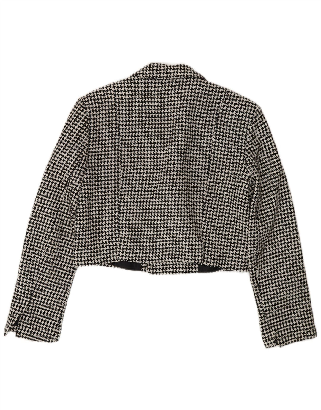 Damska kurtka typu oversize Bolero Zara UK 10, mała, czarna pepitka
