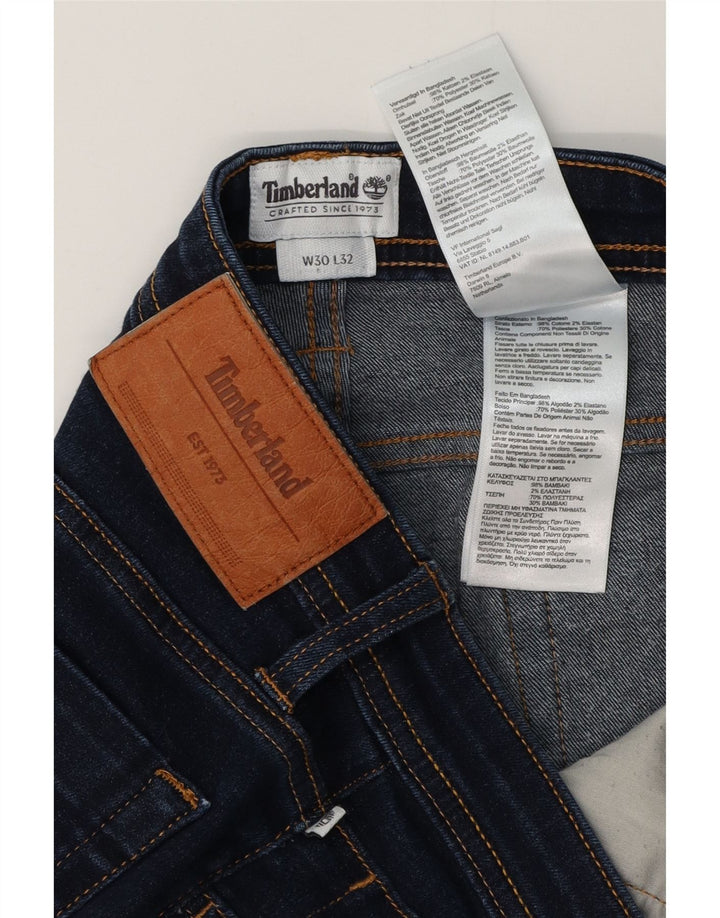Męskie jeansy Timberland Slim W30 L32 Granatowa bawełna