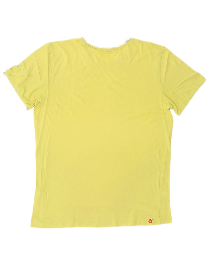 PUMA Mens Graphic T-Shirt Top Medium Green Cotton