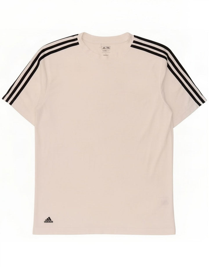 Adidas Męski T-Shirt Climalite Top Duży Biały Poliester