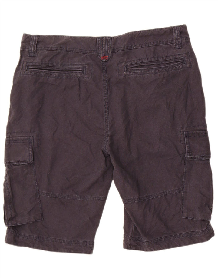 Męskie spodenki cargo Fat Face W36, duże, granatowe, lniane