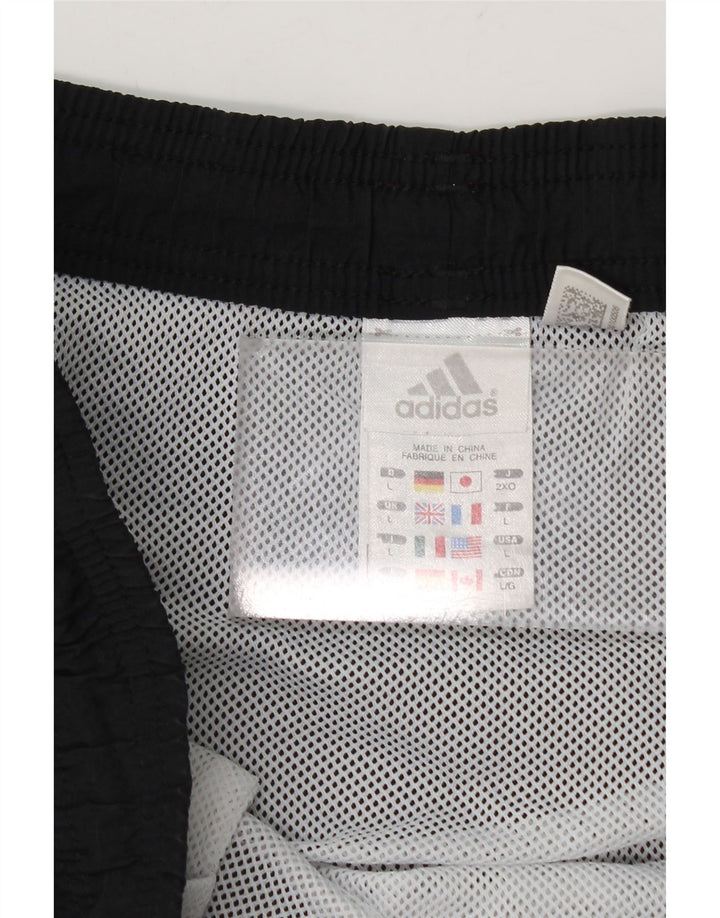 Męskie spodenki sportowe Adidas, duże, czarne, poliamidowe