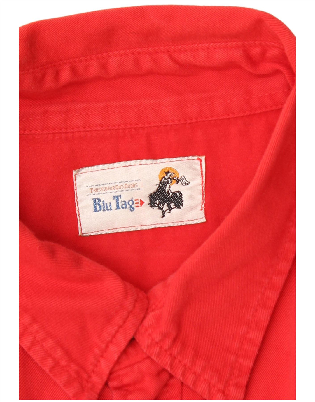 Vintage męska koszula dżinsowa 3XL czerwona