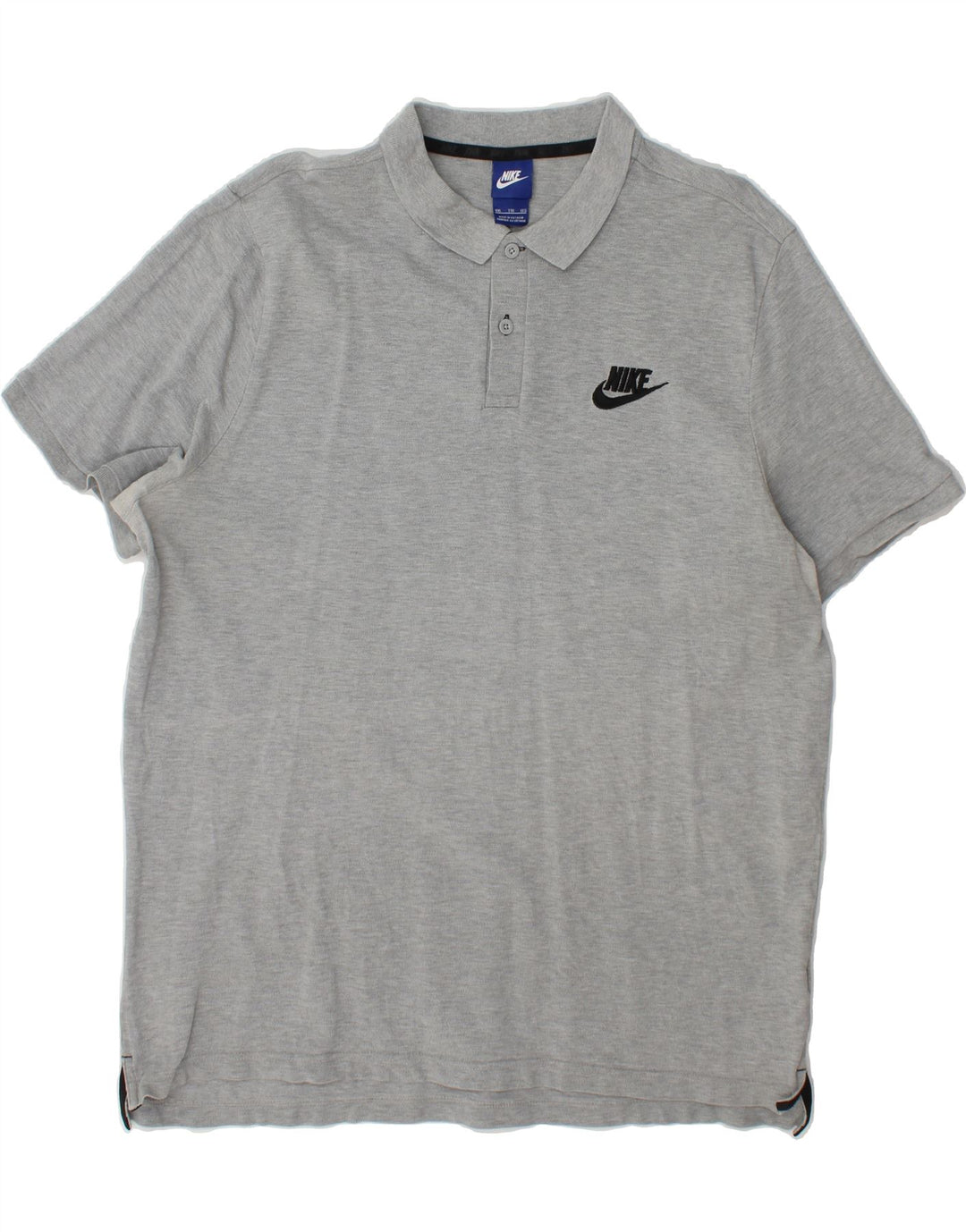 NIKE Mens Polo Shirt 2XL Grey Cotton Vintage Nike and Second-Hand Nike from Messina Hembry 