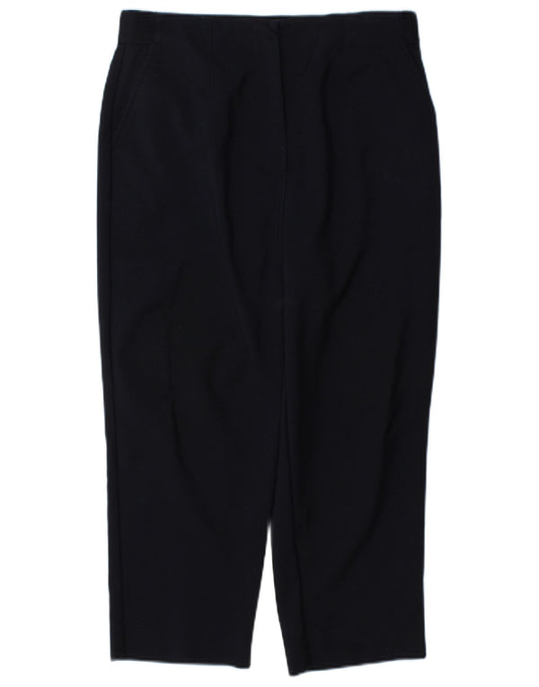 Spodnie damskie Capri Marks & Spencer UK 12 Medium W30 L22 Granatowa bawełna