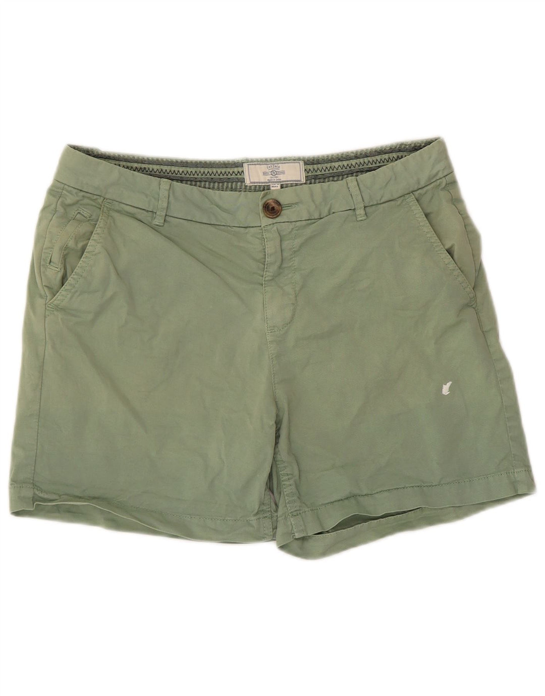 Damskie spodenki Chino Fat Face US 6 Medium W30, zielona bawełna