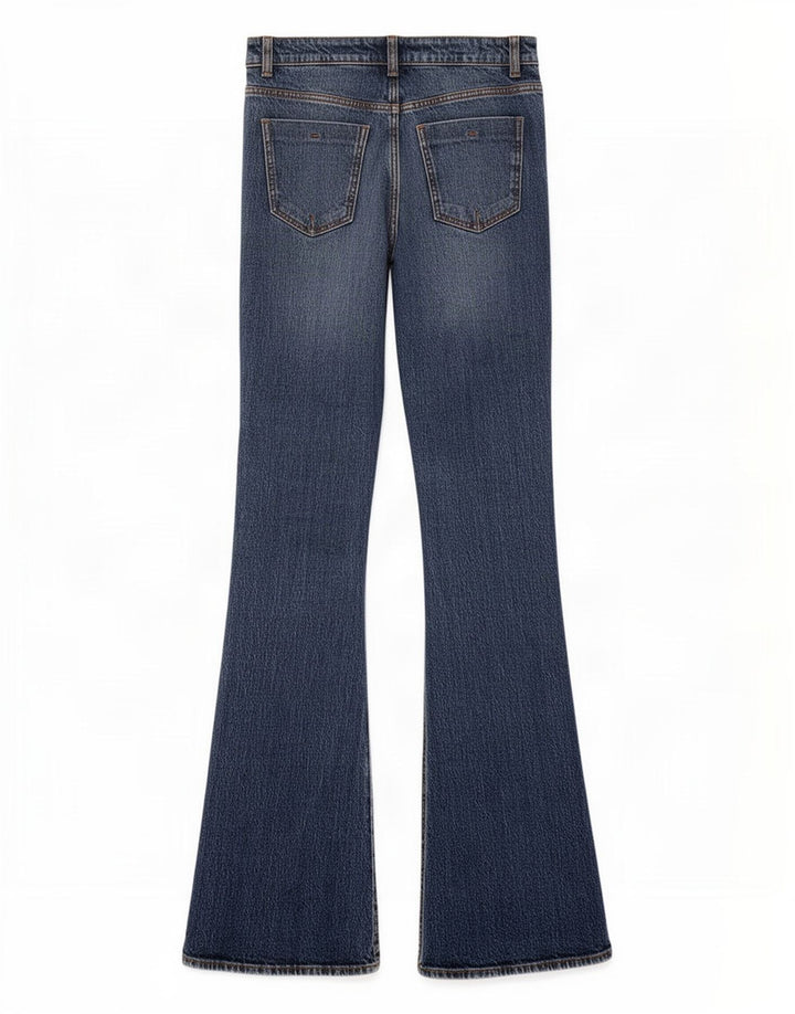 Damskie jeansy rozkloszowane Zara EU 34 2XS W24 L34 Niebieskie