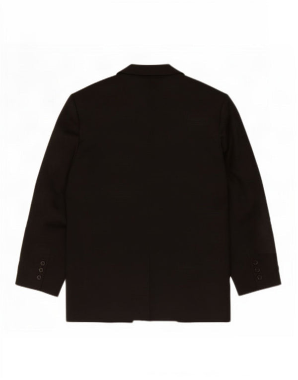 Topshop Damska marynarka oversize zapinana na 3 guziki, UK 10, mała, czarna, poliester
