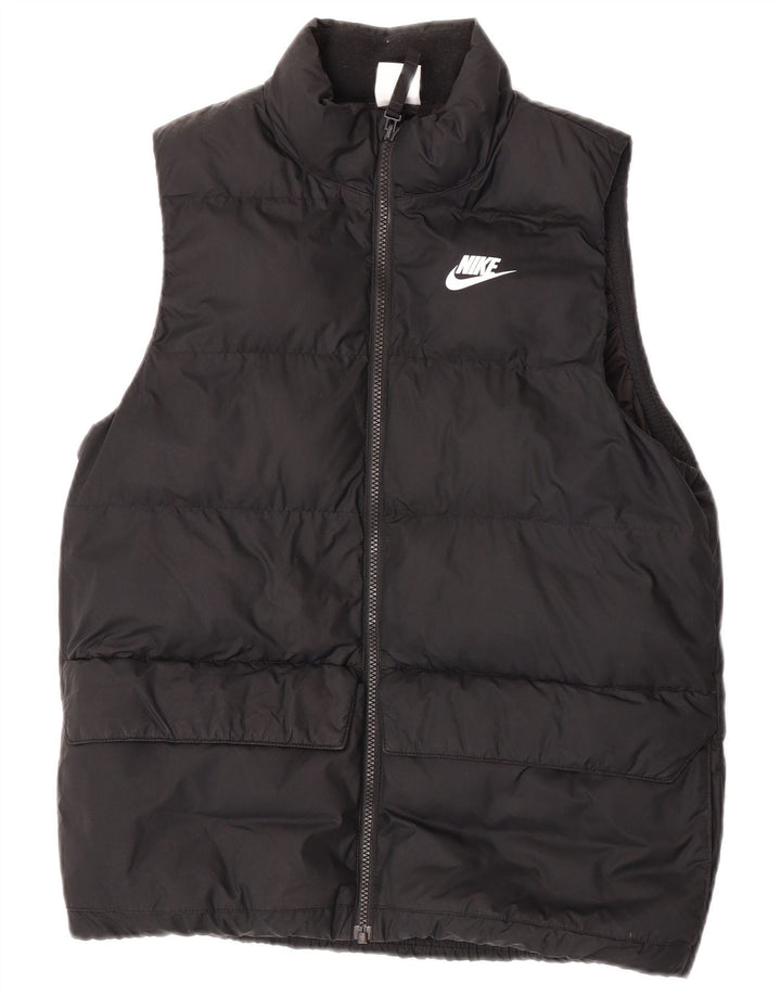 Chłopięca wyściełana kamizelka Nike 13-14 lat XL, czarny poliester
