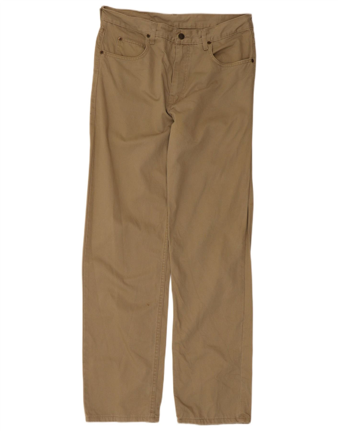 Męskie spodnie casual Lee W34 L32 beżowa bawełna