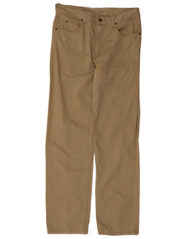 Męskie spodnie casual Lee W34 L32 beżowa bawełna
