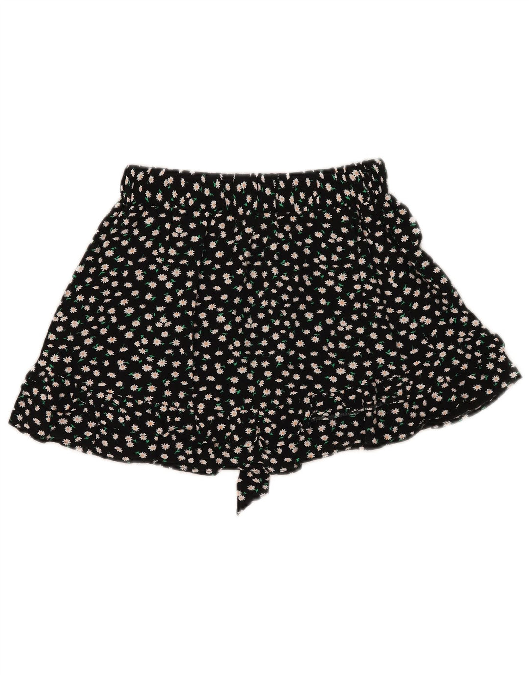 Skort damski Zara UK 10, mały, czarny, w kwiaty