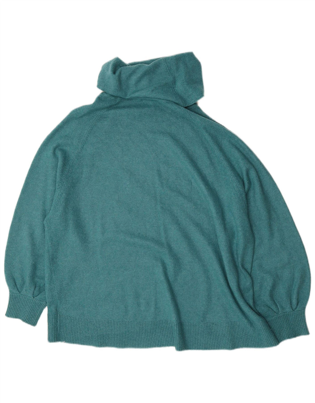 MONSOON Womens Oversized Roll Neck Jumper Sweater UK 18 XL Turquoise