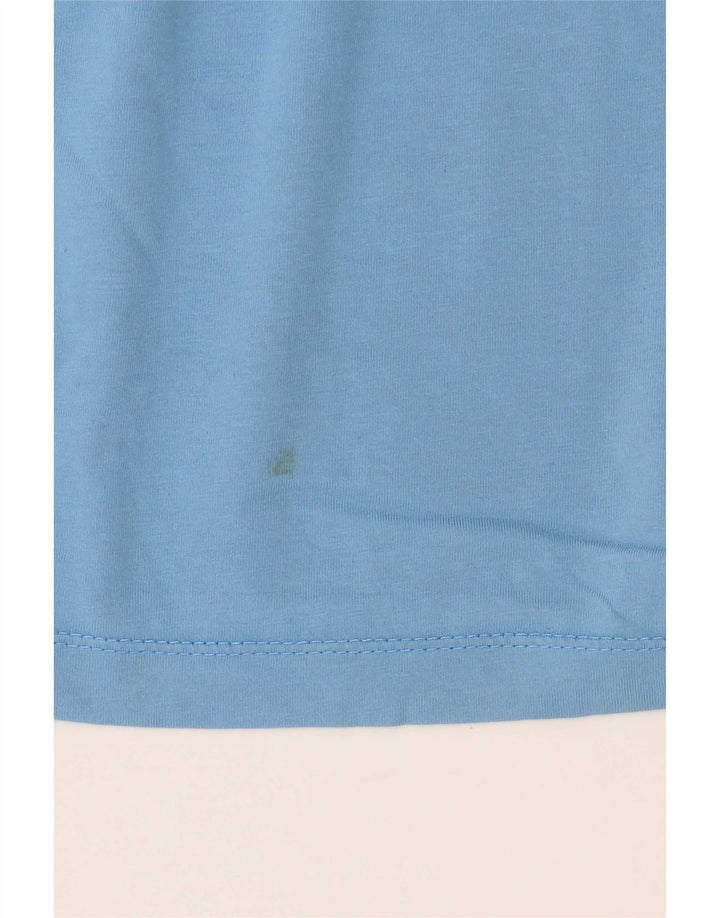 Męski T-shirt z grafiką Nike, średni niebieski, bawełniany