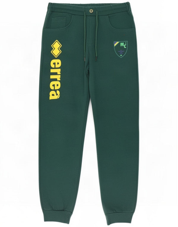 Errea Mens Graphic Tracksuit Trousers Joggers Large Green Cotton