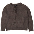 Damski sweter oversize Zara z okrągłym dekoltem UK 14, średni szary