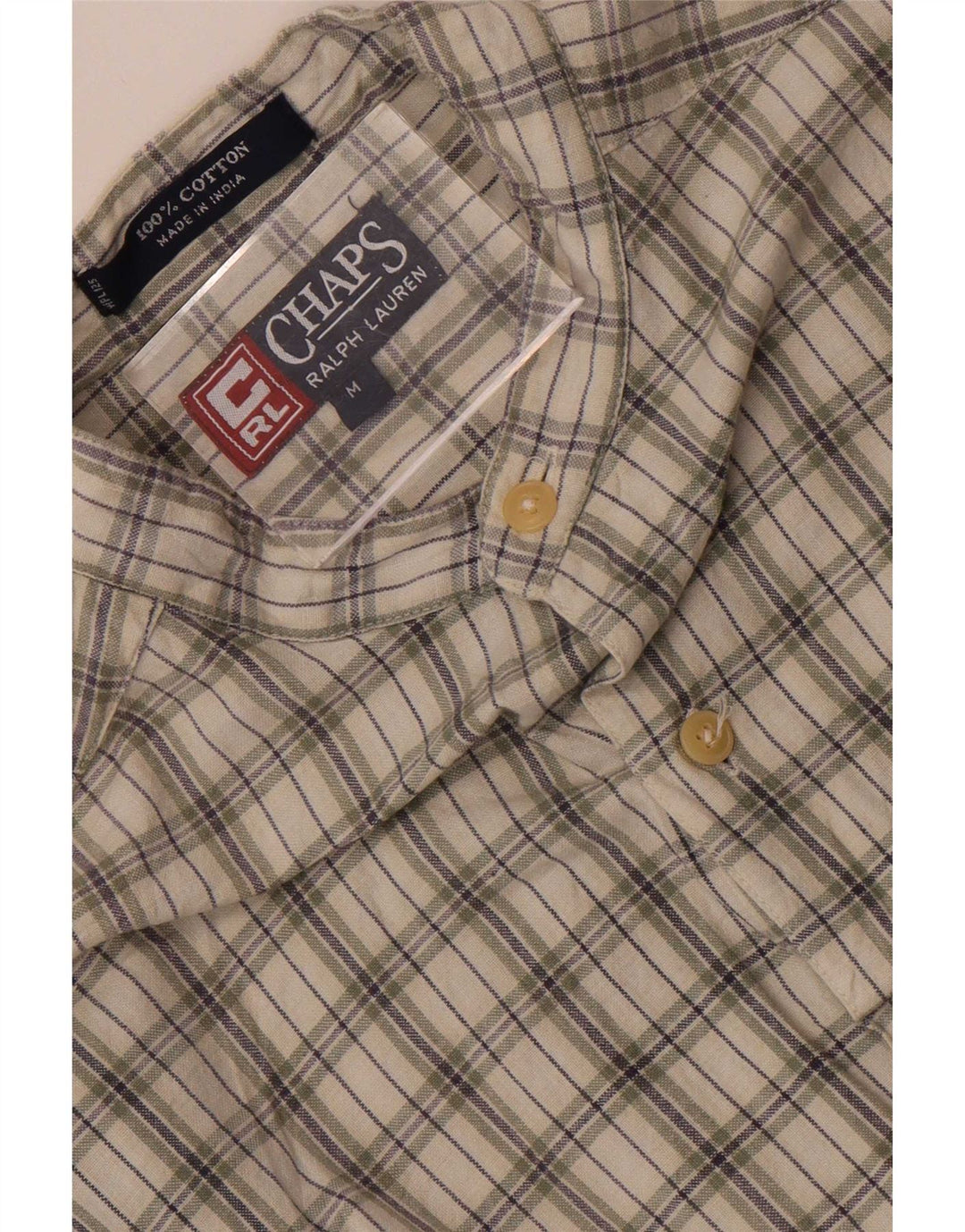 Koszula męska Chaps Ralph Lauren, średnia, bawełniana krata khaki