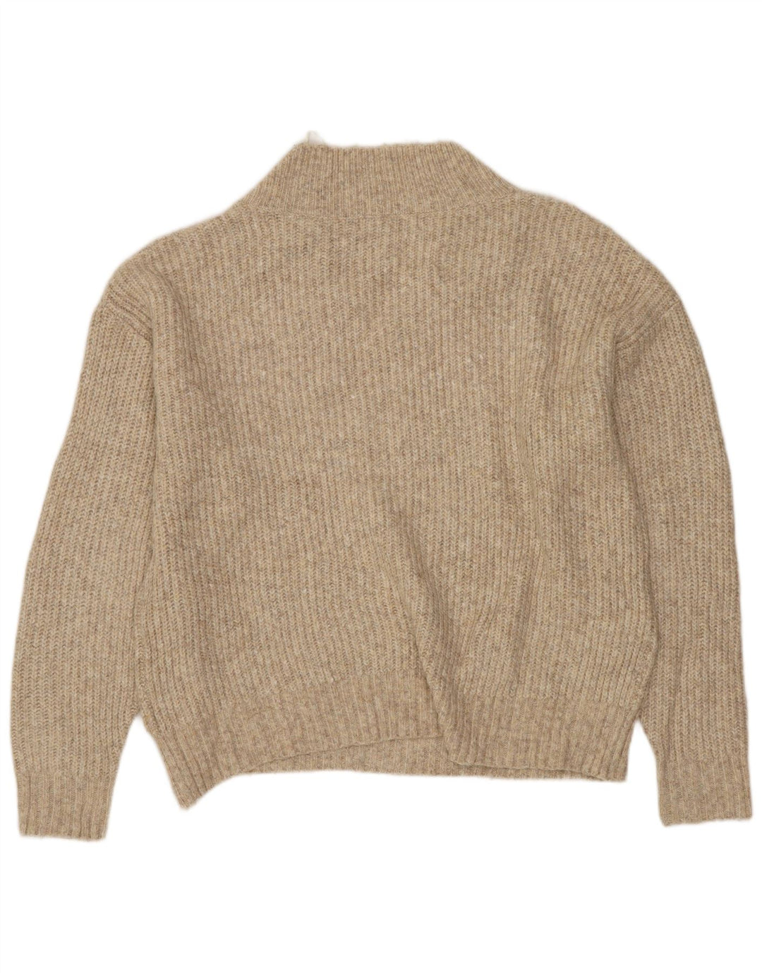MARKS & SPENCER Damski sweter z dekoltem w kształcie litery V, UK 14, średni beż