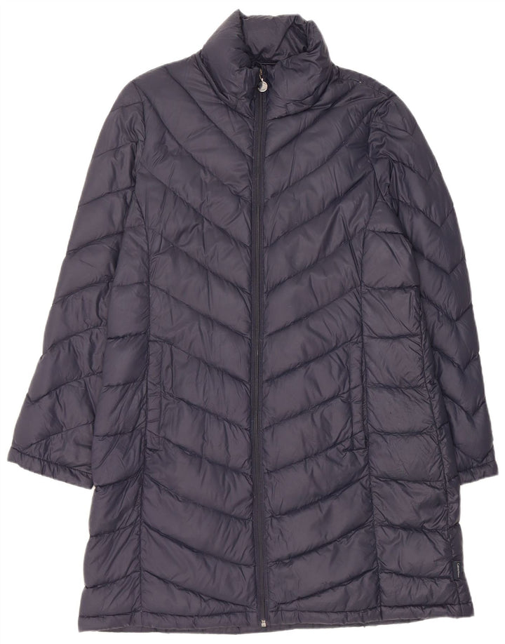 Damski płaszcz ocieplany Calvin Klein UK 16, duży, granatowy, nylon