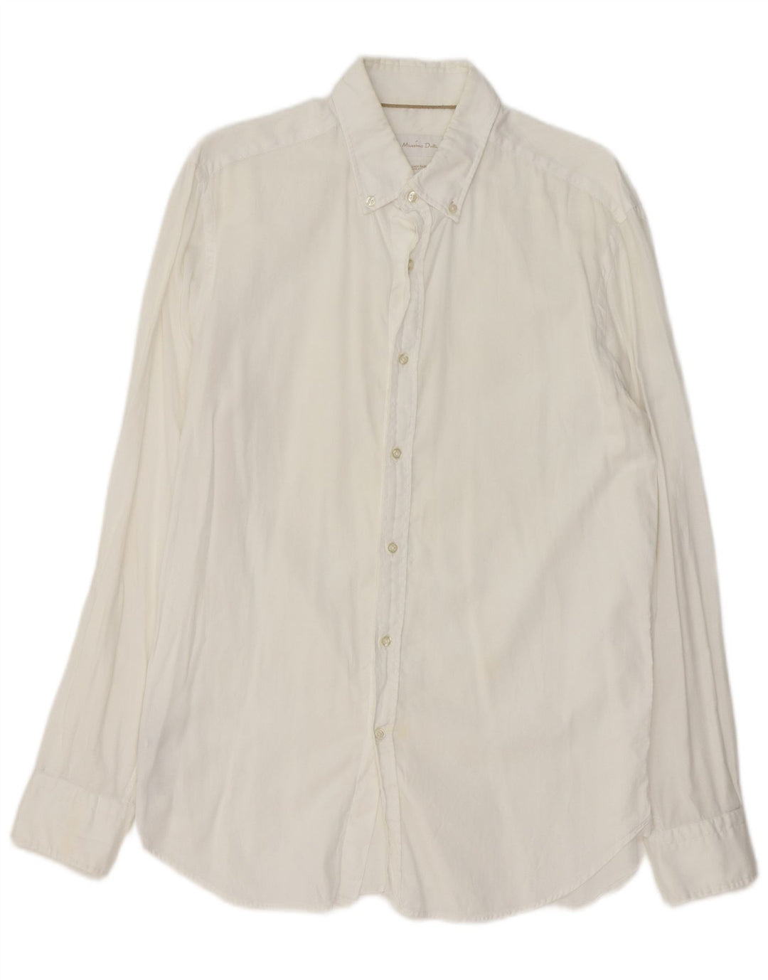 Koszula męska Massimo Dutti, duża, biała, bawełniana