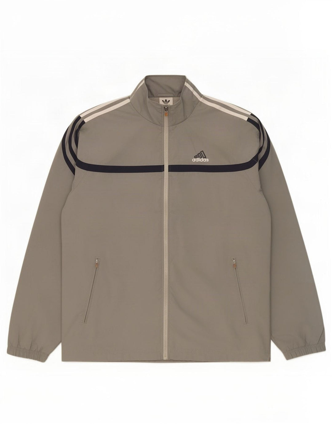 Męska bluza dresowa Adidas z grafiką UK 40/42 Średni szary poliester