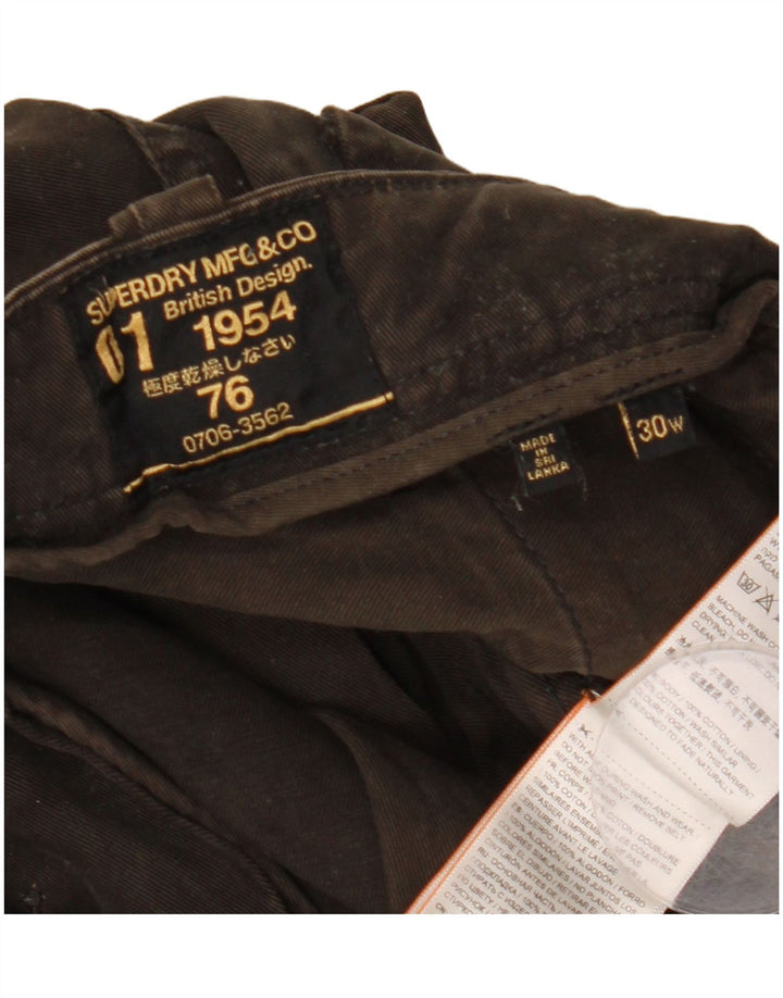 Męskie spodenki cargo Superdry W30 Średniobrązowy, bawełniany