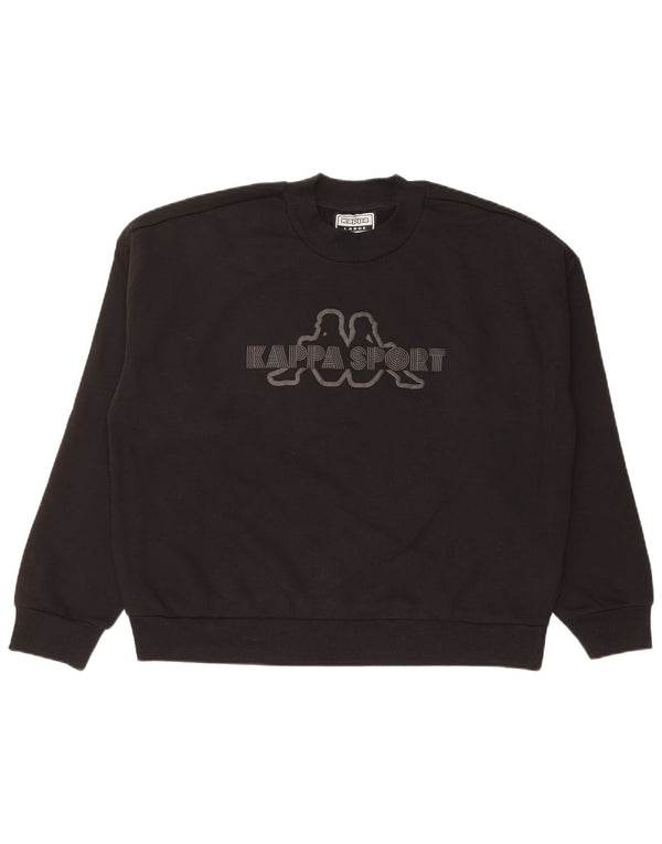 Damska bluza oversize KAPPA z grafiką, UK 16, duża czarna