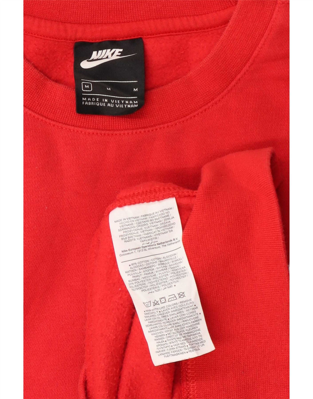 Męska bluza dresowa Nike, średnia czerwona, bawełniana