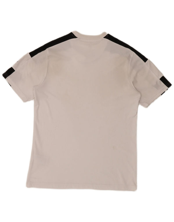 Męska koszulka Adidas Aeroready Top, średni biały poliester z blokami kolorów